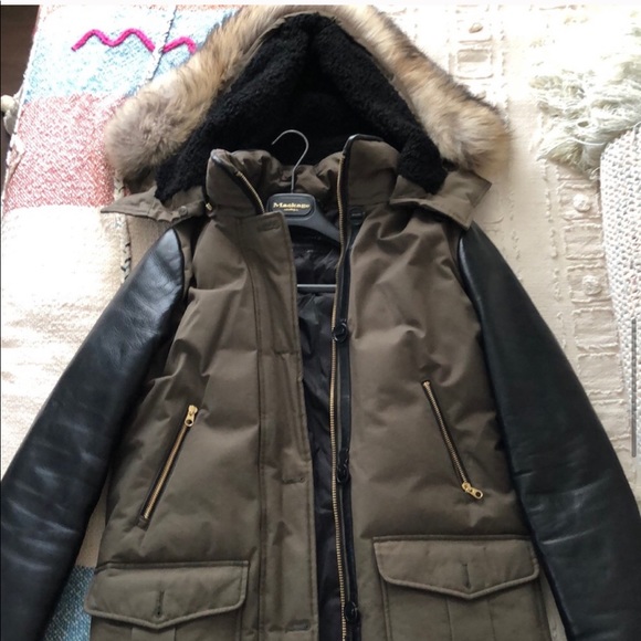 Mackage Cynthia Puffer Army Green Coat Sz XS - Picture 6 of 8